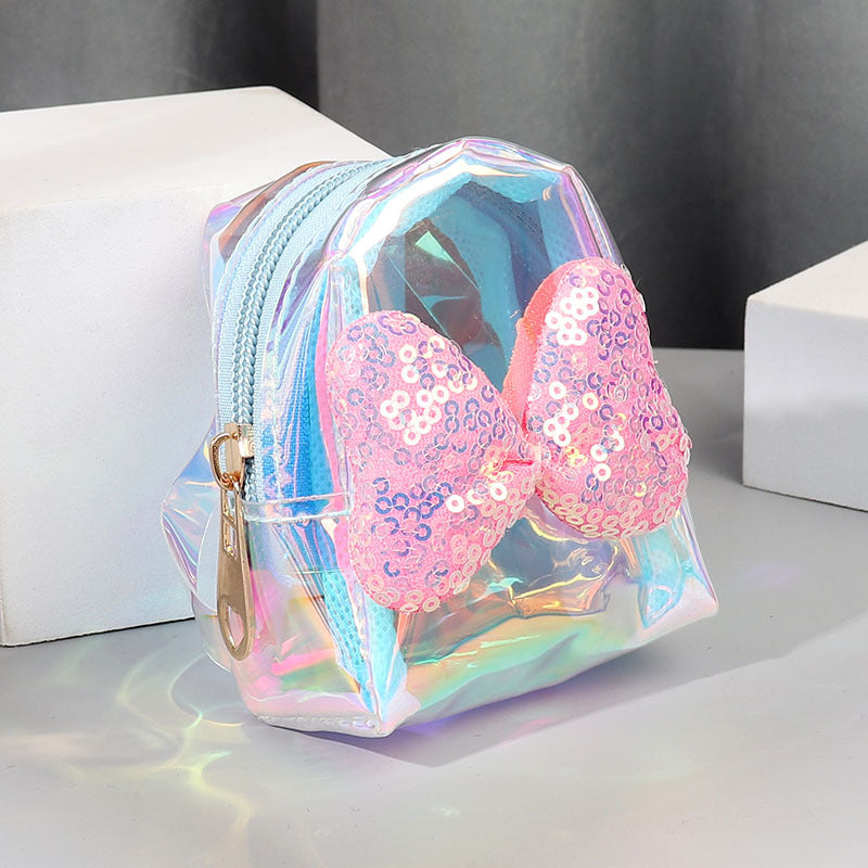 Wholesale Bow Knot Coin Purse PVC Keychains