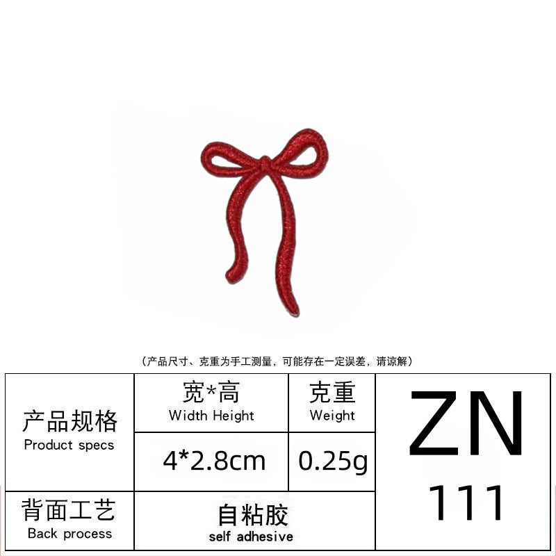 Wholesale Bowknot Self-adhesive Clothing Patches