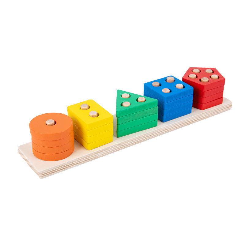 Wholesale Cognitive Children Montessori Early Education Training Color Matching Fun Folding Music Building Blocks