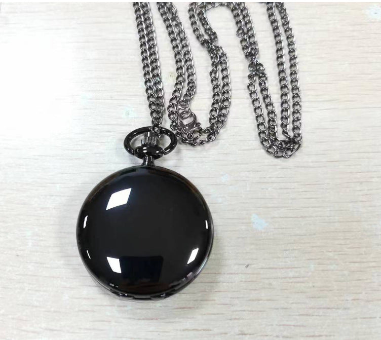 Wholesale Stainless Steel Outdoor Sports Glossy Quartz Matte Silver Creative Pocket Watch