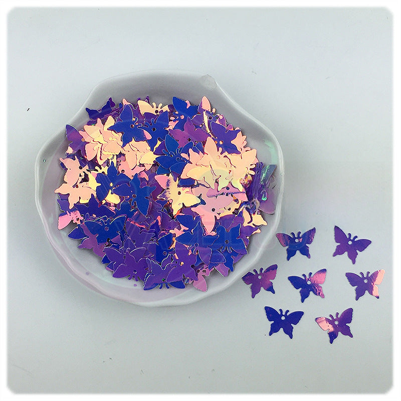 Wholesale Butterfly sequins PVC sequins 17MM filling sheet