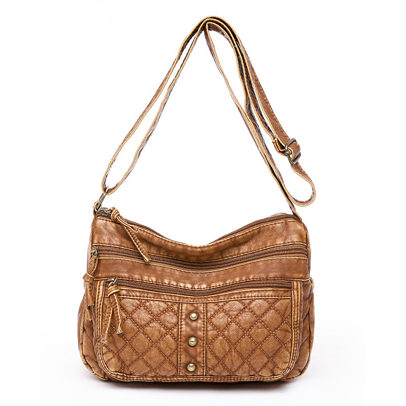 Bordado de bordado rómico de cuero suave de PU al por mayor