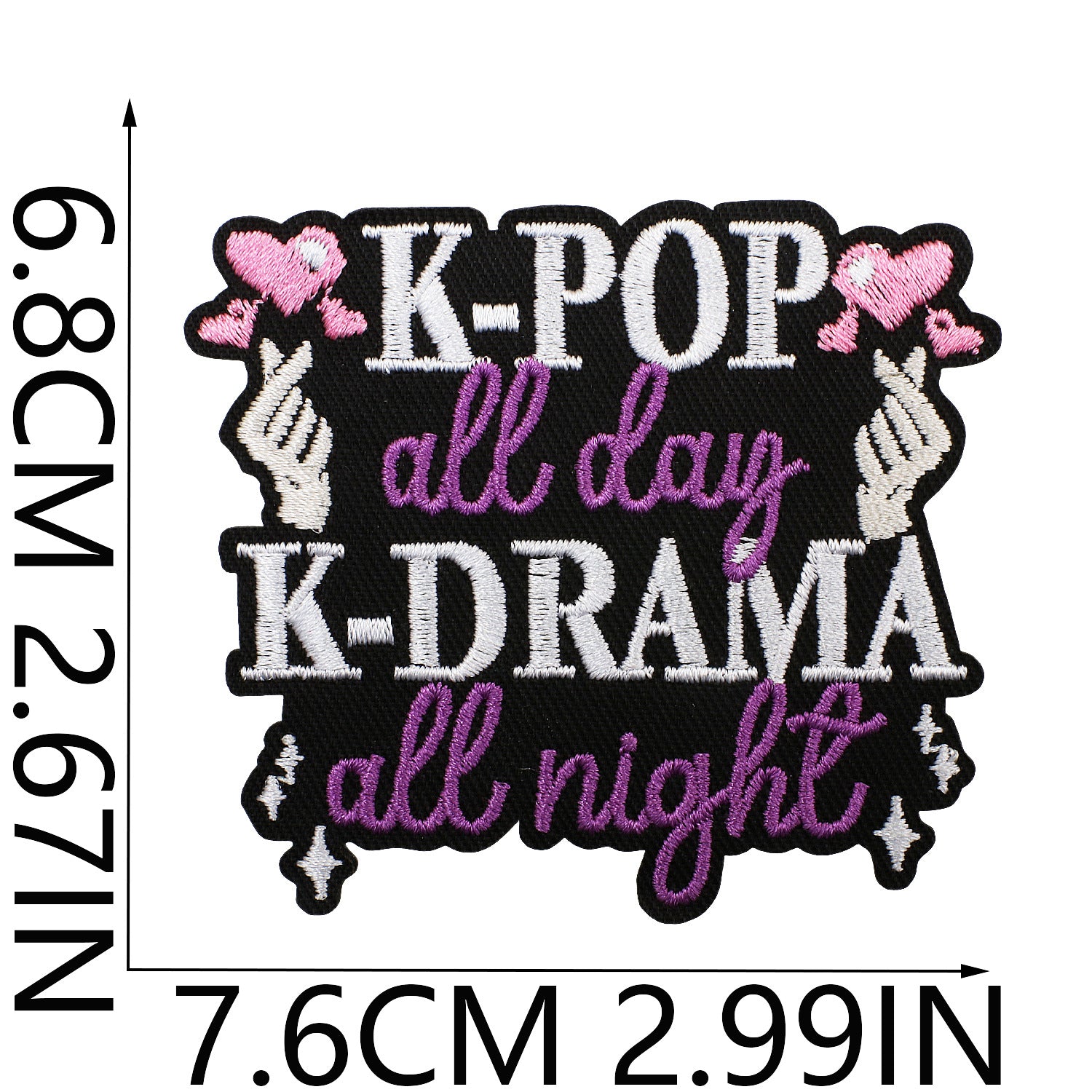 Wholesale Cartoon Girl Devil Colorful Love Embroidery DIY Patches