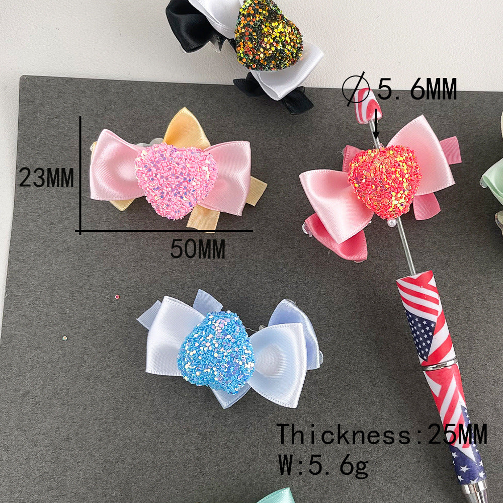 Wholesale 10pcs Heavy-duty Bowknot Sugar Acrylic Beads