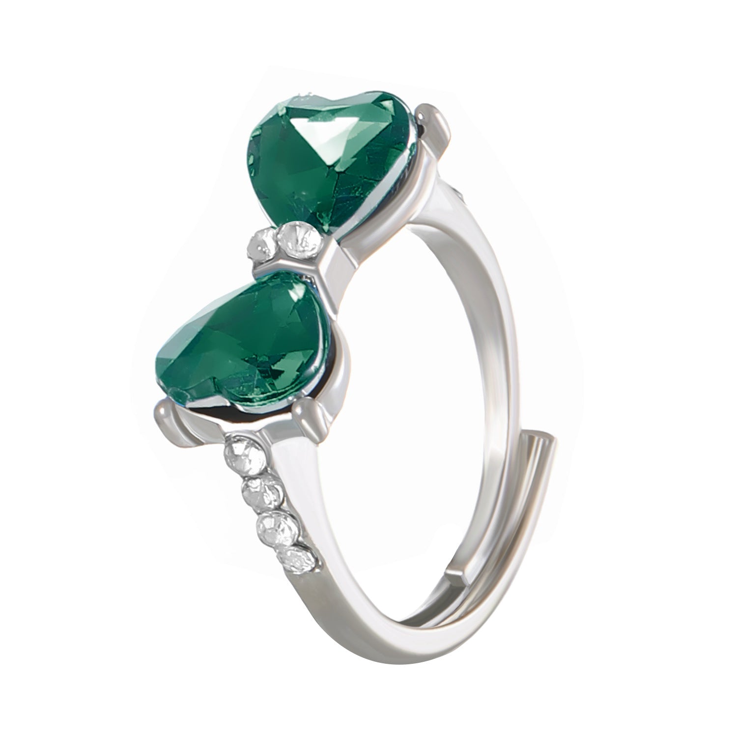 Wholesale Zircon Bow Alloy Rings