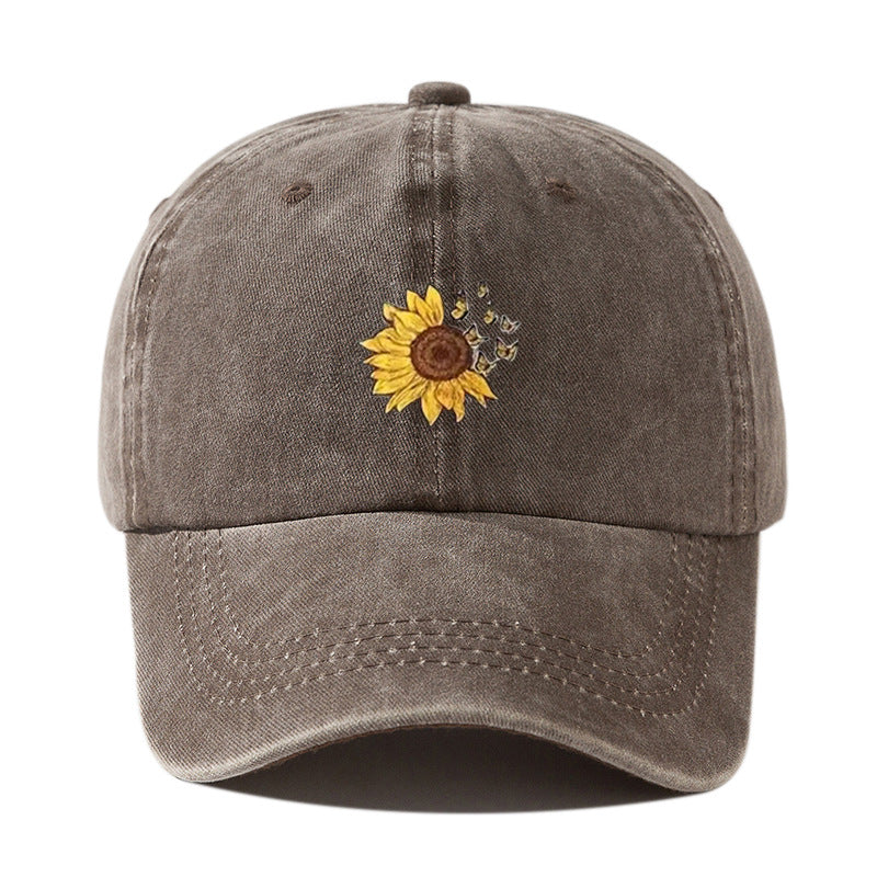 Wholesale Washed Printed Flower Cotton Baseball Caps