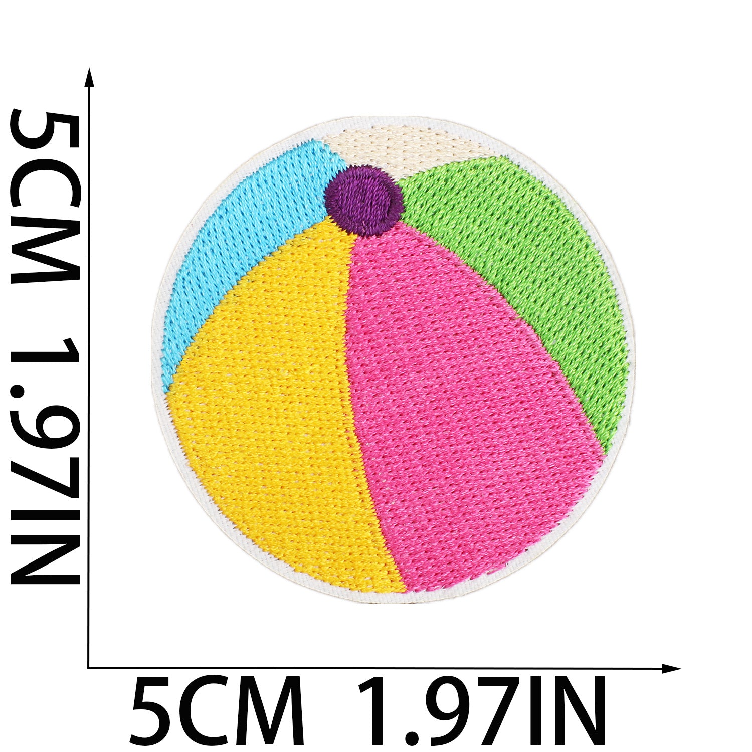 Wholesale Vacation Beach Embroidered Cloth Patch Camera Sun Sand Ball Decorative Sew On Applique For Clothing Bag Gift