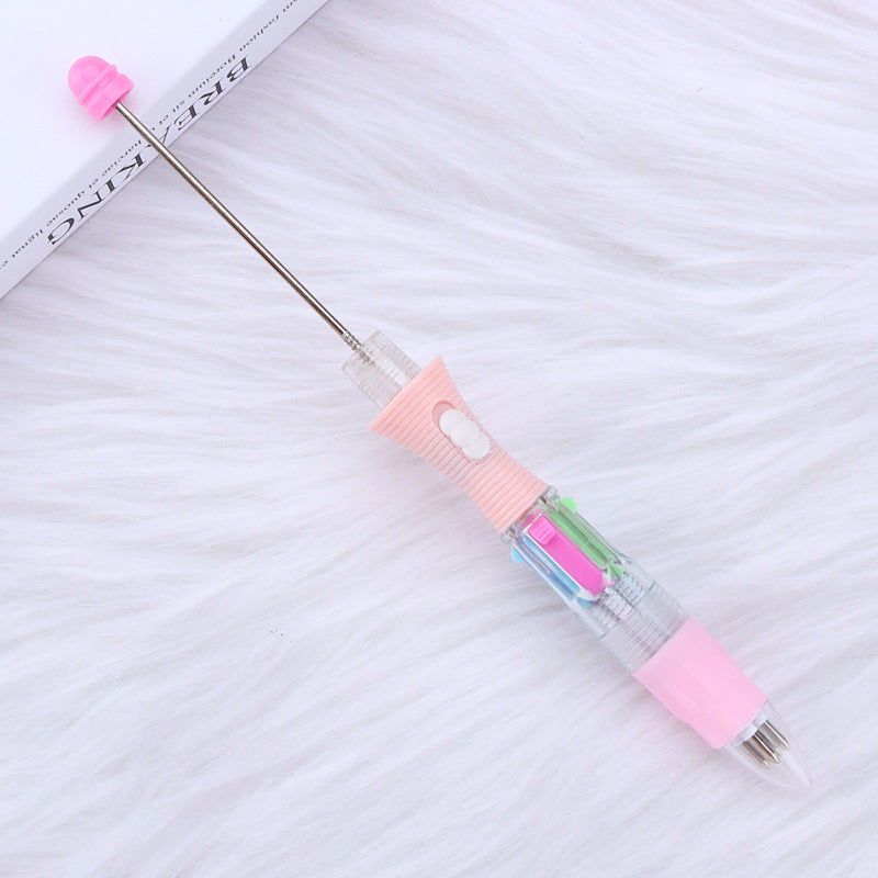 Wholesale LED Light DIY Four-color Visible Transparent Underlined Markers, Press The Ballpoint Pen For Beadable For DIY For Craft