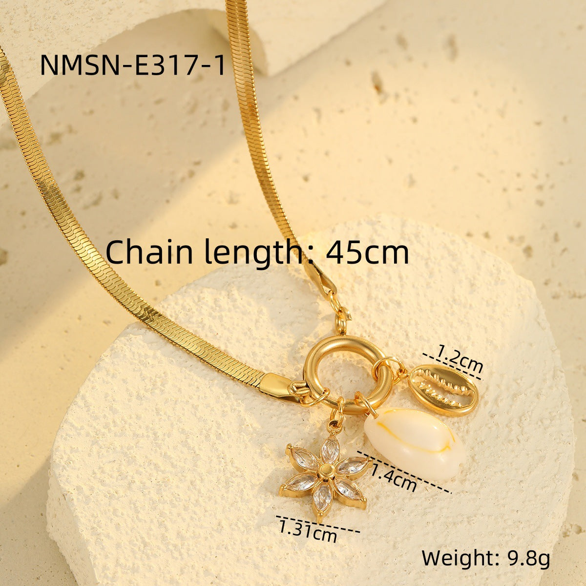 Wholesale Love Heart Pendant Necklace Niche Design Stainless Steel Necklace