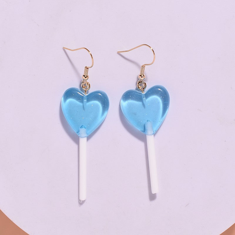Wholesale Creative Candy Color Lollipop Earrings
