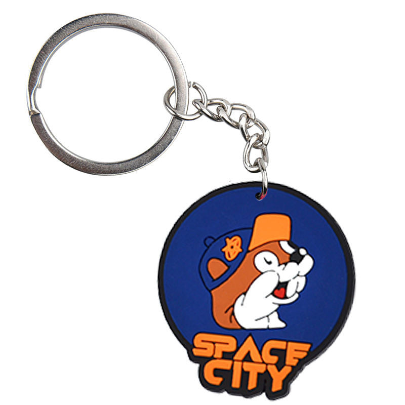 Wholesale of 10pcs Cute Cartoon Dog Paw Zinc Alloy Keychains