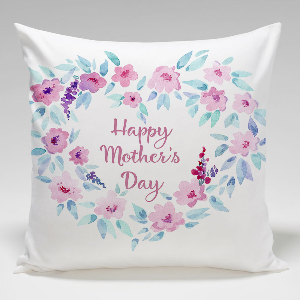 Wholesale Mother's Day Linen Throw Pillow Cases