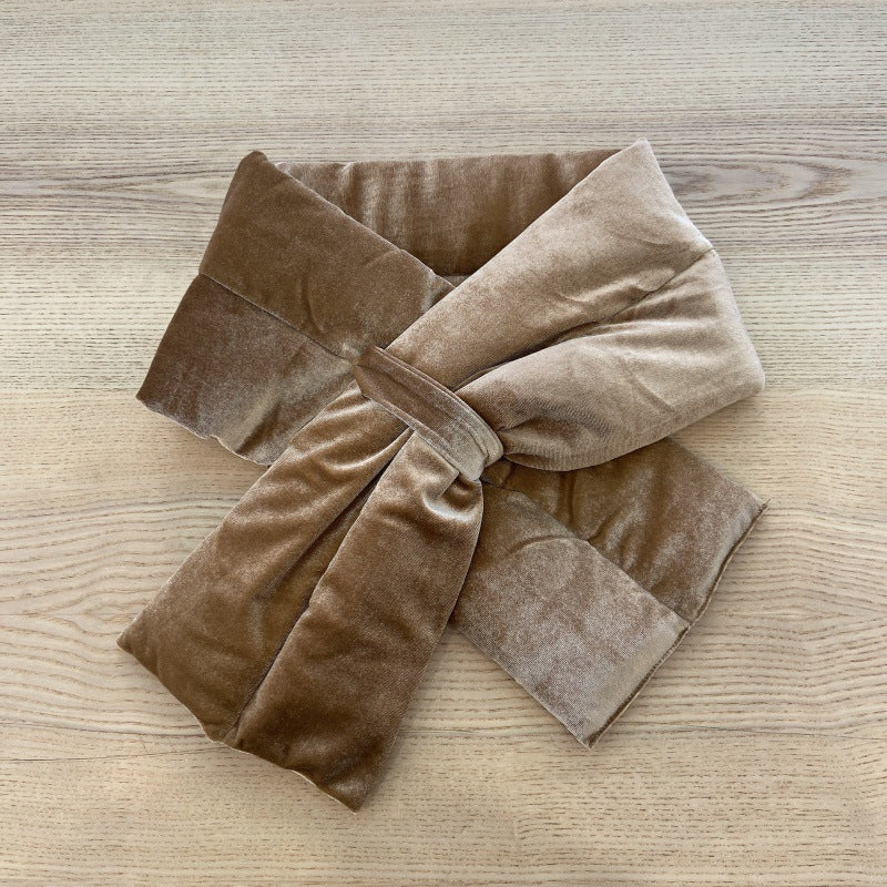 Wholesale Imitation Suede Thickened Warm Plush Down Cotton Scarves