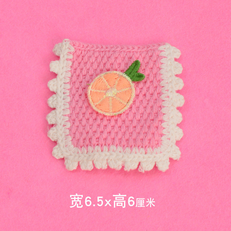 Wholesale Cute Cartoon Embroidered Fabric Patches With Floral And Fruit Designs For Clothing And Bags