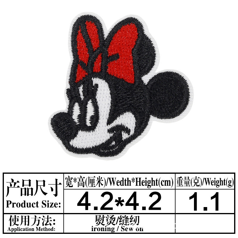 Wholesale 13 Styles Cartoon Cloth Patches Decorative Twill Sew On Appliques For Bags Clothing Hats Fashion Resale Accessory MysteryZone