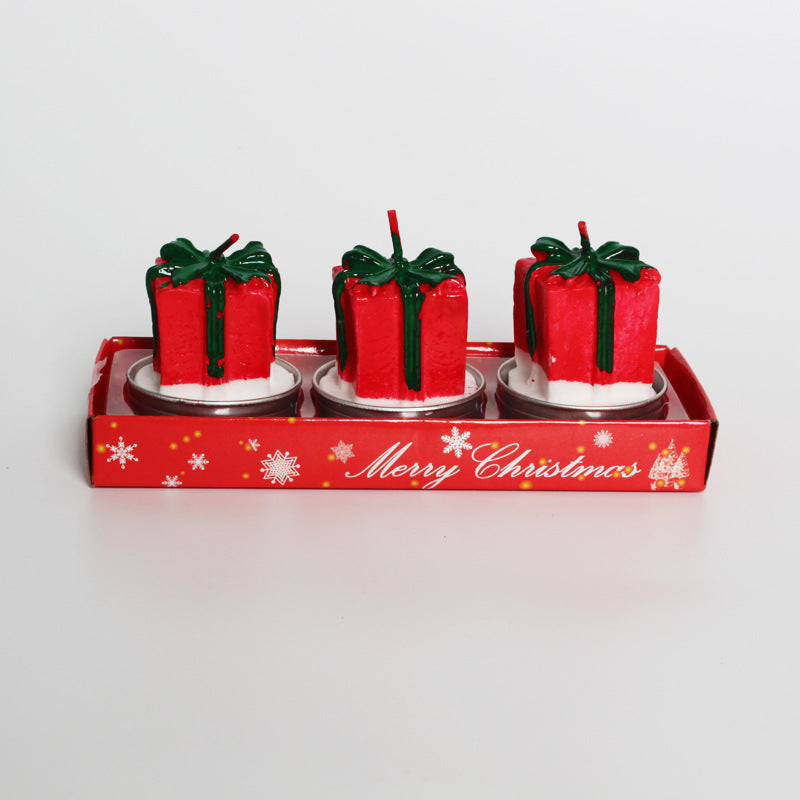 Wholesale Christmas Candle Set Old Man Tree Snowman Carnival Romantic Ornament Christmas Small Candle Lamp Gift