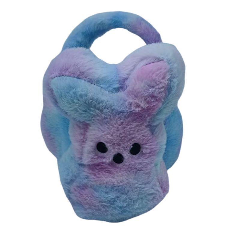 Wholesale Easter Basket Egg Decoration Plush Rabbit Tail Storage Basket