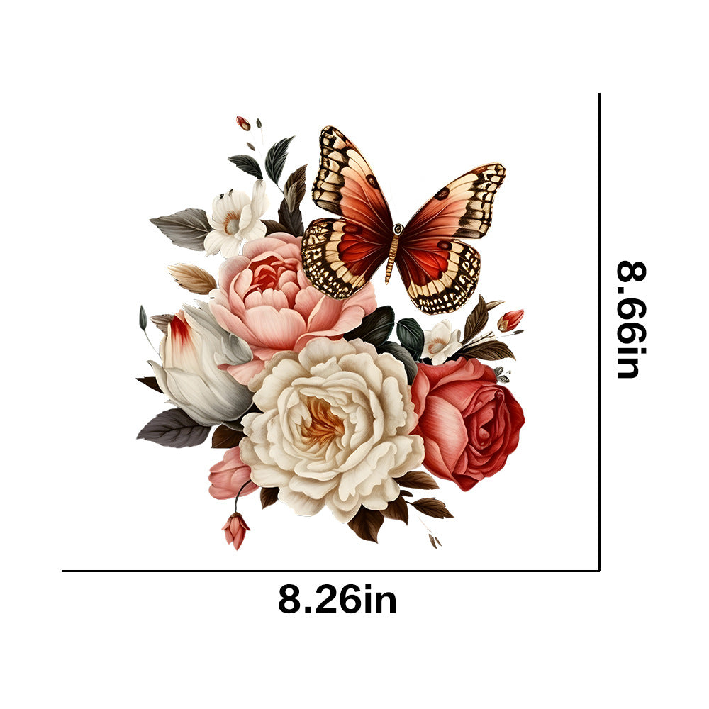 Wholesale Vintage Butterfly  UV DTF Ready to Press Transfers Wraps