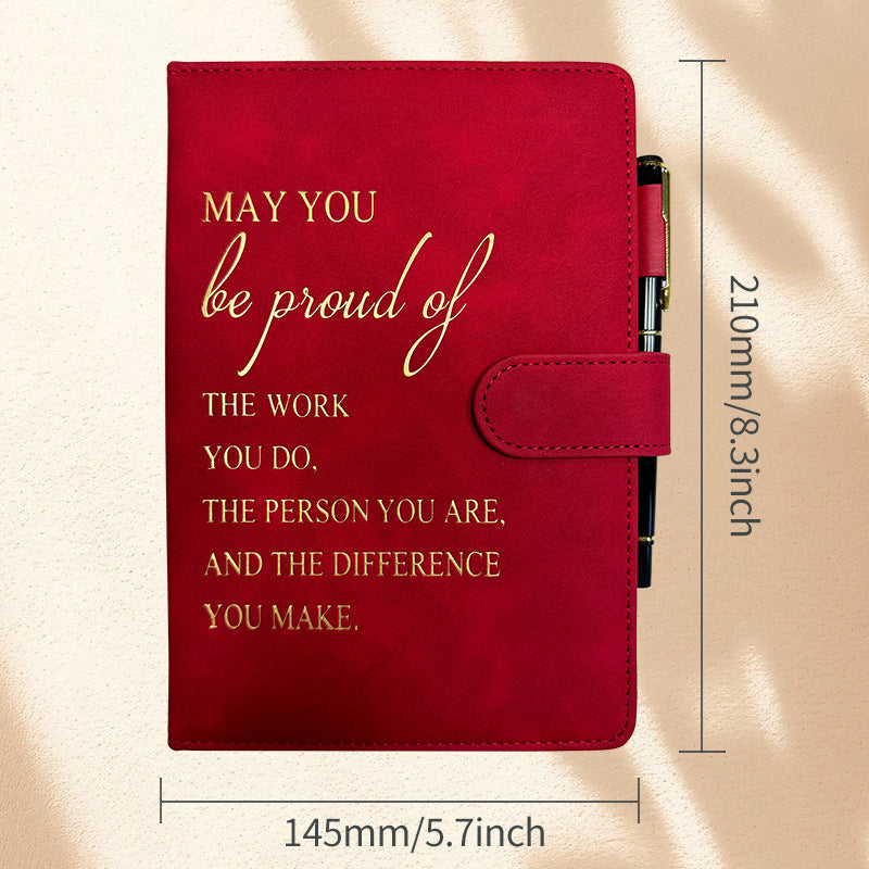 Wholesale Cross-border notebook in stock wholesale Amazon leather plan hand ledger temu incentive magnetic buckle notebook customization