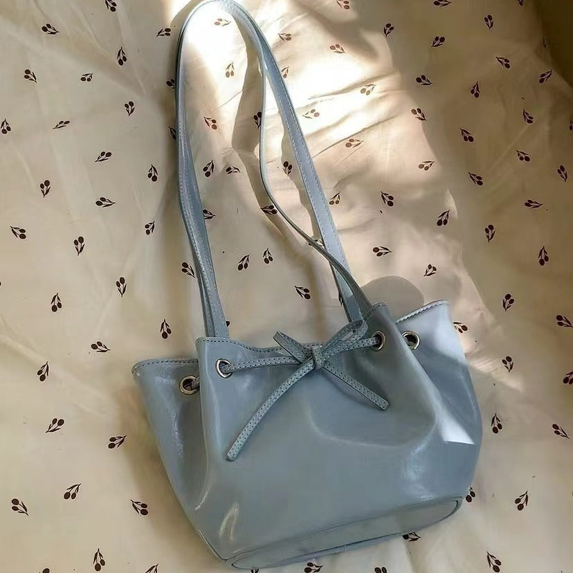Wholesale Bow Fashion Single Shoulder Handbag Bucket Bag