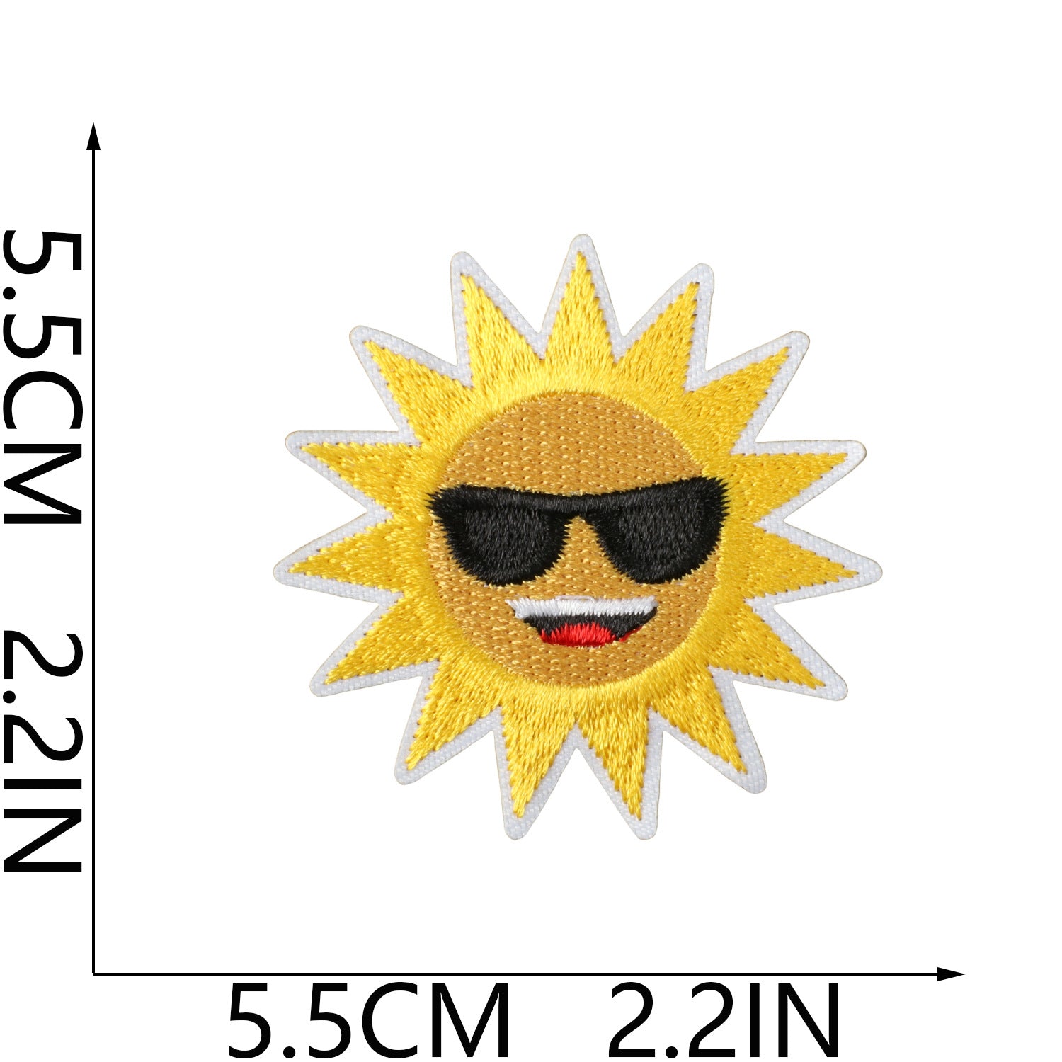 Wholesale Fashion Embroidery Patch Polyester Beach Ice Cream Applique For Clothing Bags And DIY Craft Projects