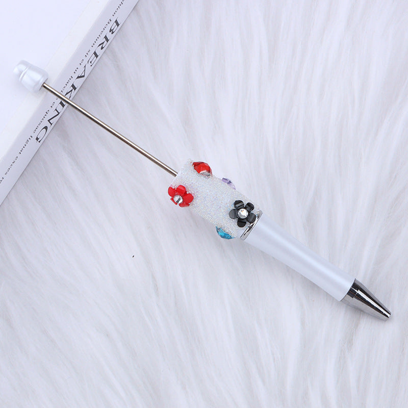 Wholesale New DIY Baby's Breath Flower Sugar Beaded Ballpoint Pen
