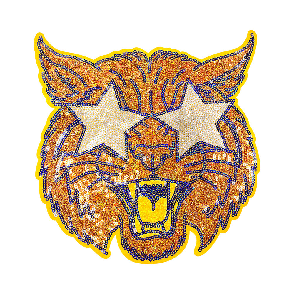 Wholesale Rock Star Sequin Beast Head Embroidered Patch DIY Fashion Accessory For ets Jeans Bags Boutique Gift