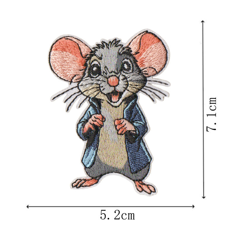 Wholesale Cute Cartoon Series Embroidered Patches Iron On Applique Badge For Clothing Towel DIY Decorative Fashion Accessory Gift Set Of 8