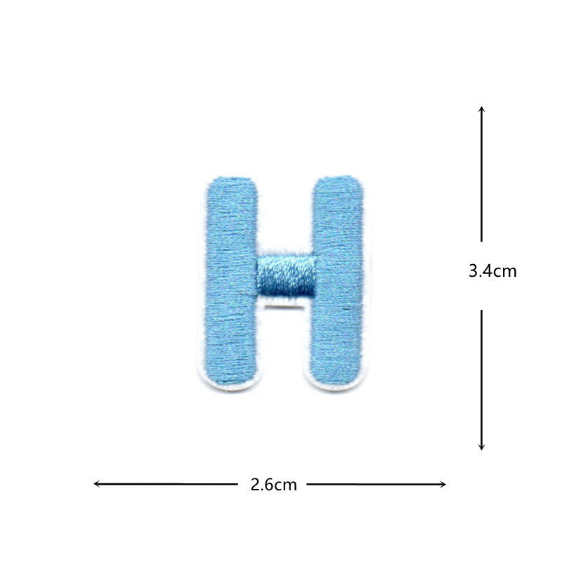 Wholesale Colorful numeric and English letters DIY Patches