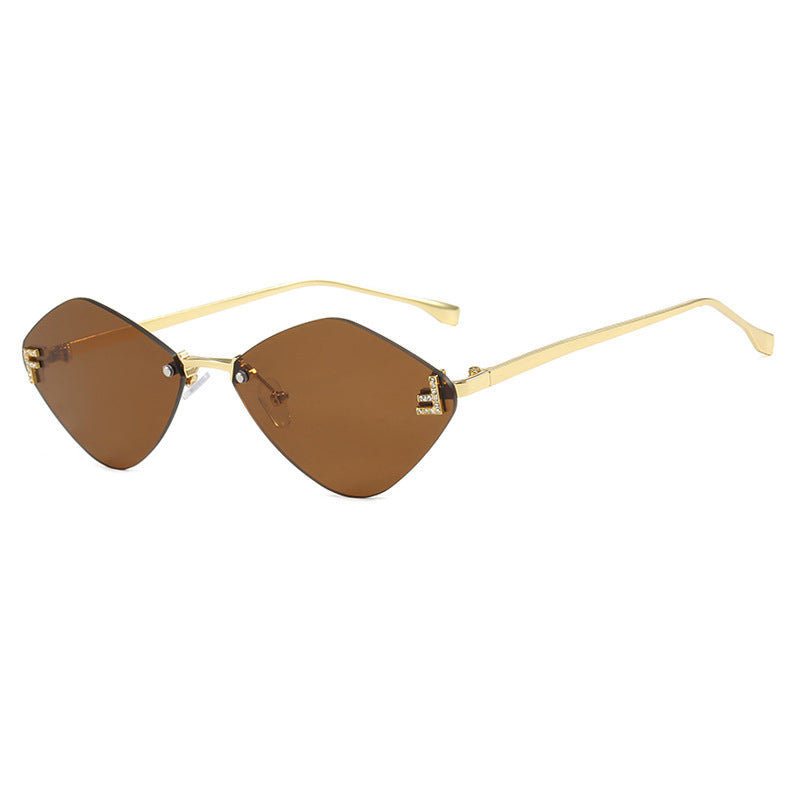 Wholesale Frameless diamond sunglasses
