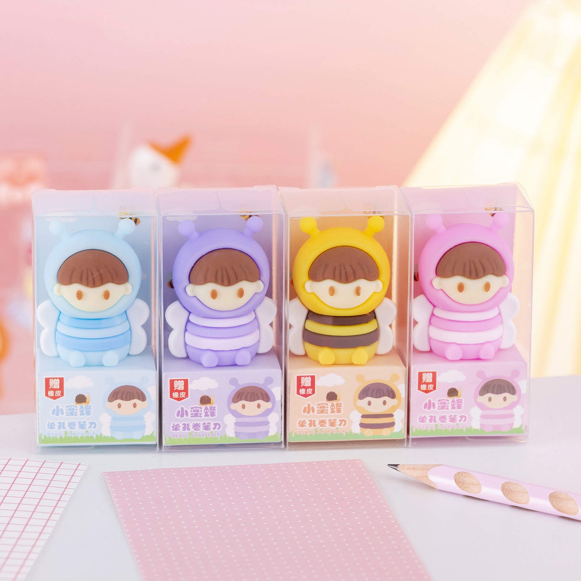 Wholesale Eraser, Portable and Cute Silicone Pencil Sharpener for Primary School Students