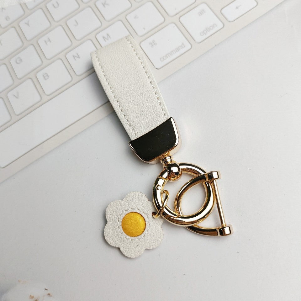 Wholesale 10pcs Zinc Alloy Fruit Car Leather Keychains