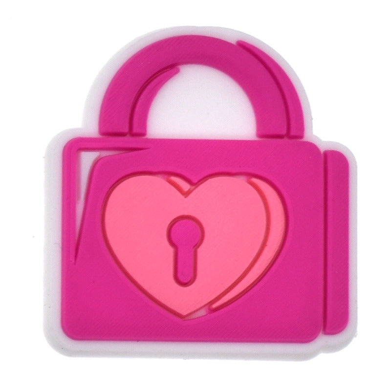 Wholesale Random 100pcs Red Valentine' s Day Series Croc Charms