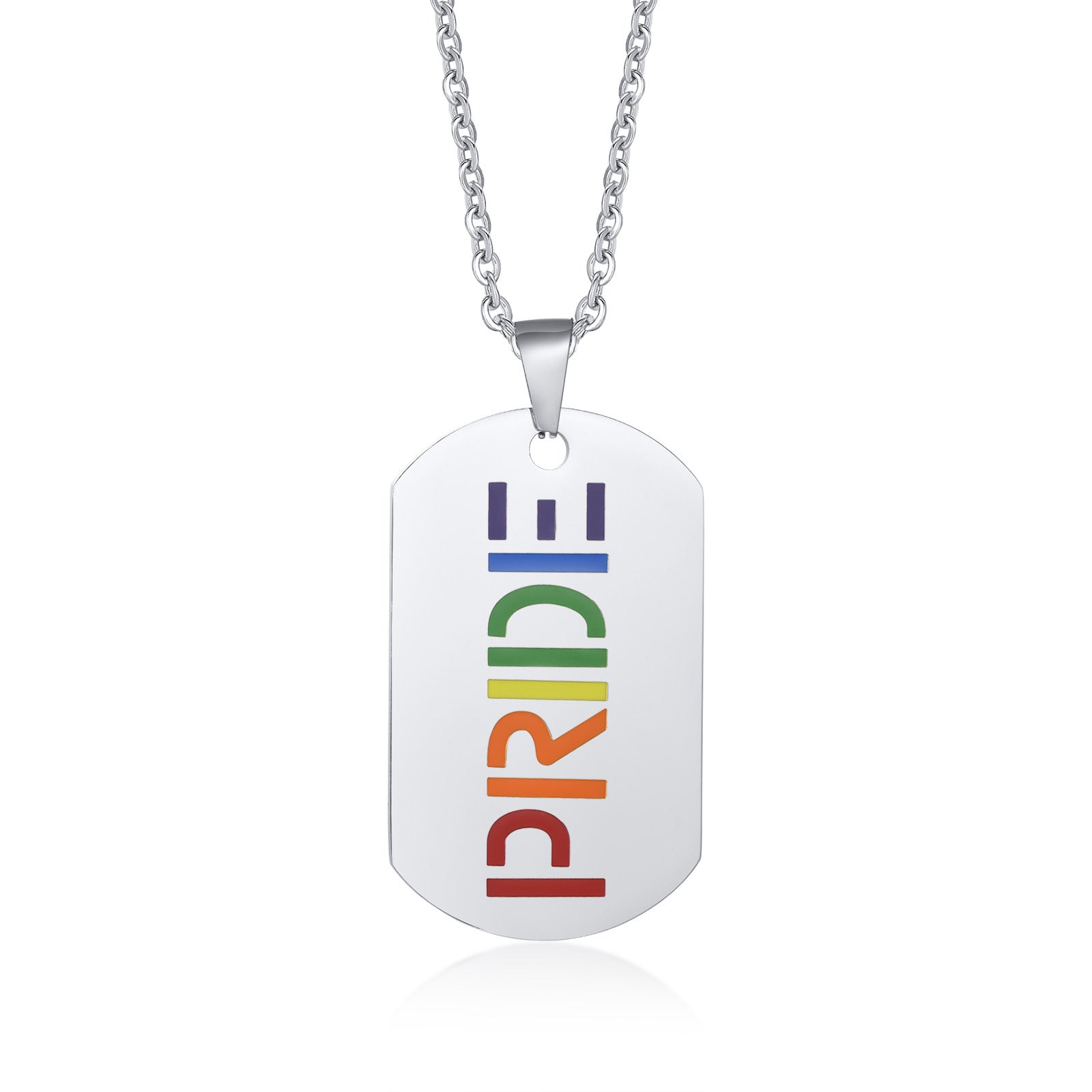 Wholesale New Arrival Titanium Steel LGBT Necklace