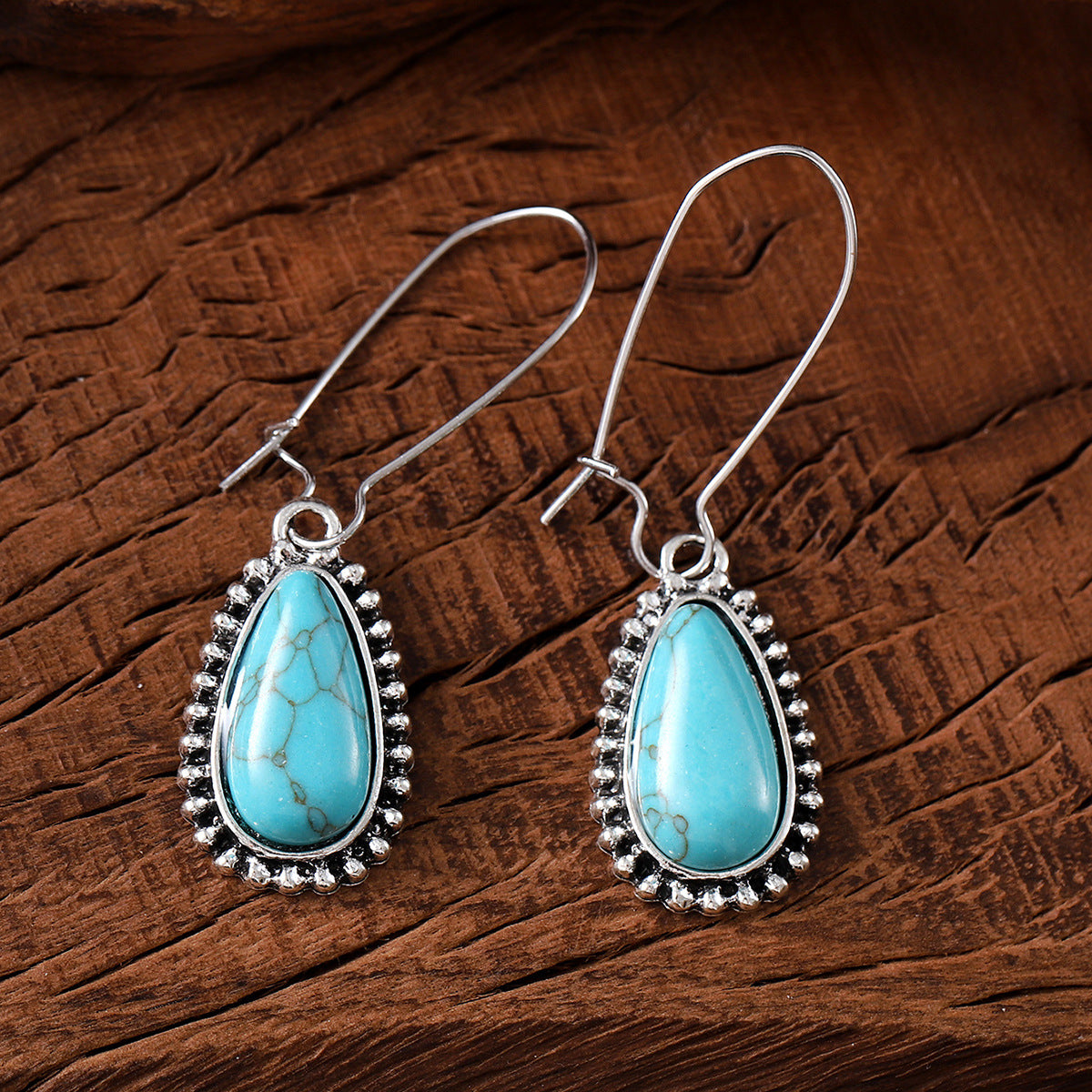 Wholesale Bohemian Turquoise Drop Earrings