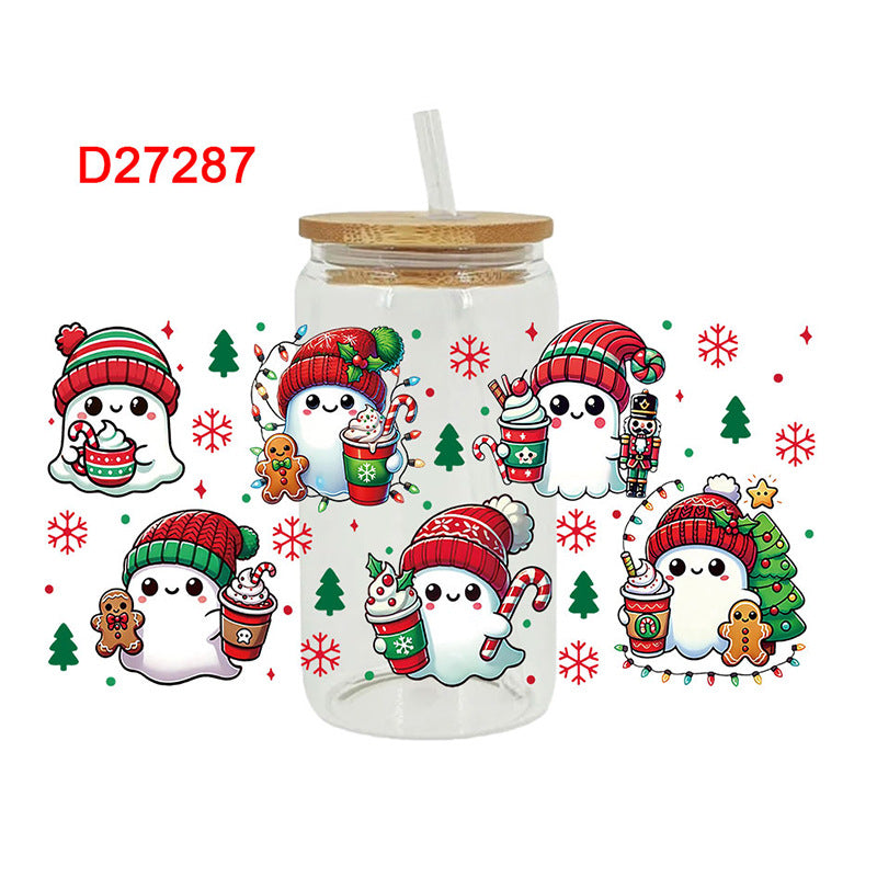 Wholesale UV Transfer Paste Glass Crystal Label Crystal Paste 16OZ UV DTF WRAPS 23cmX11cm
