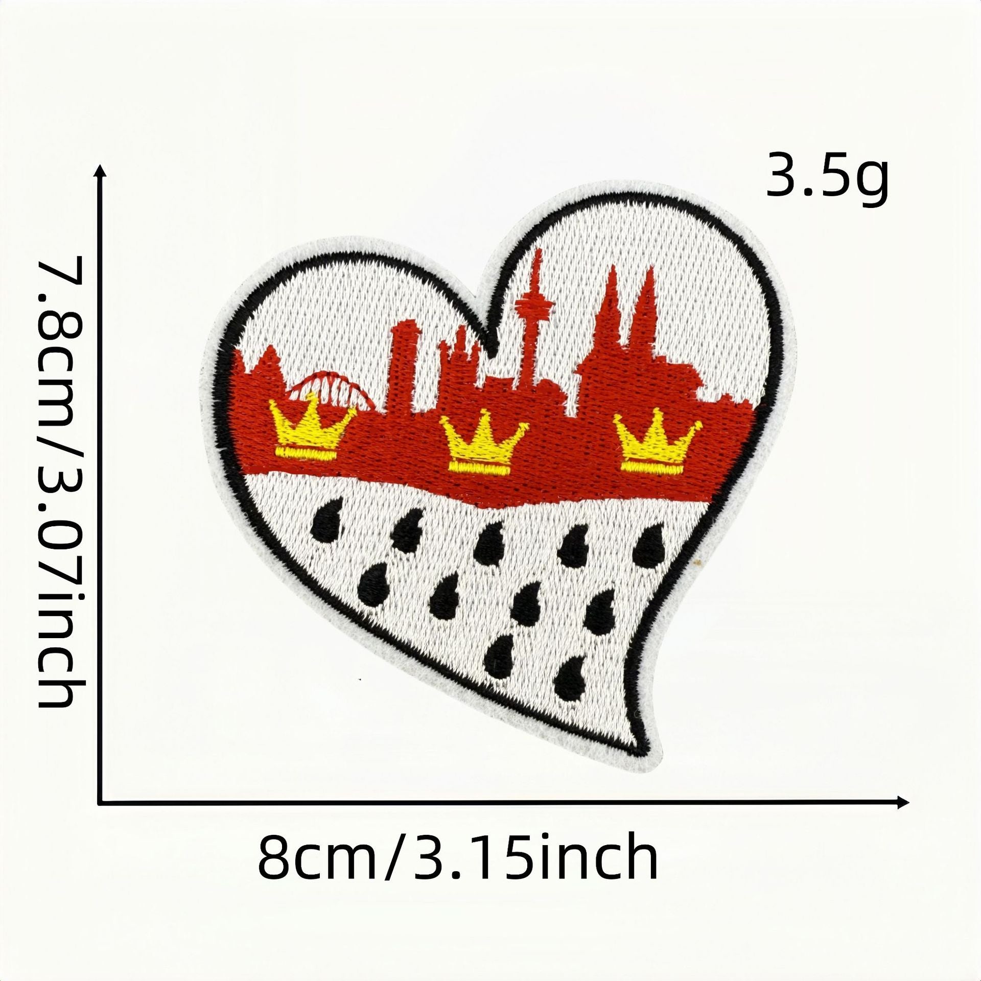 Wholesale Carnival cartoon red clown DIY patches