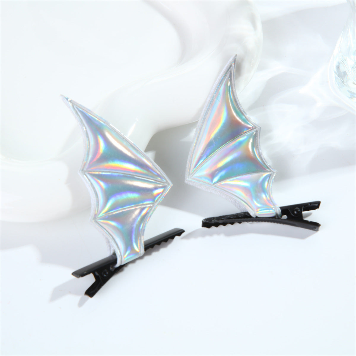 Wholesale Halloween Bat Hairpin & Headband Hoop Set Little Devil Leather Accessories