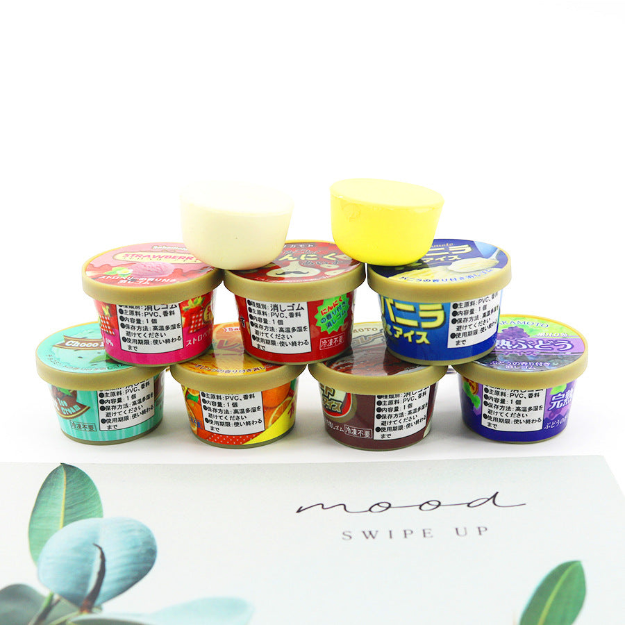 Wholesale Simulation Pinch Multi-flavor Ice Cream Keychain