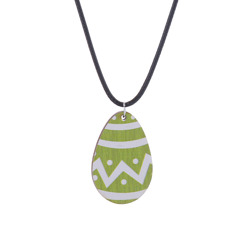 Wholesale Easter Bunny Flower Basket Printed Egg Chick Wooden Earrings