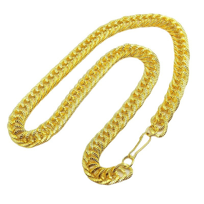 Wholesale Simulated Gold Chain Tycoon Photo Props Hip-hop Style Domineering Men's Big Gold Necklace