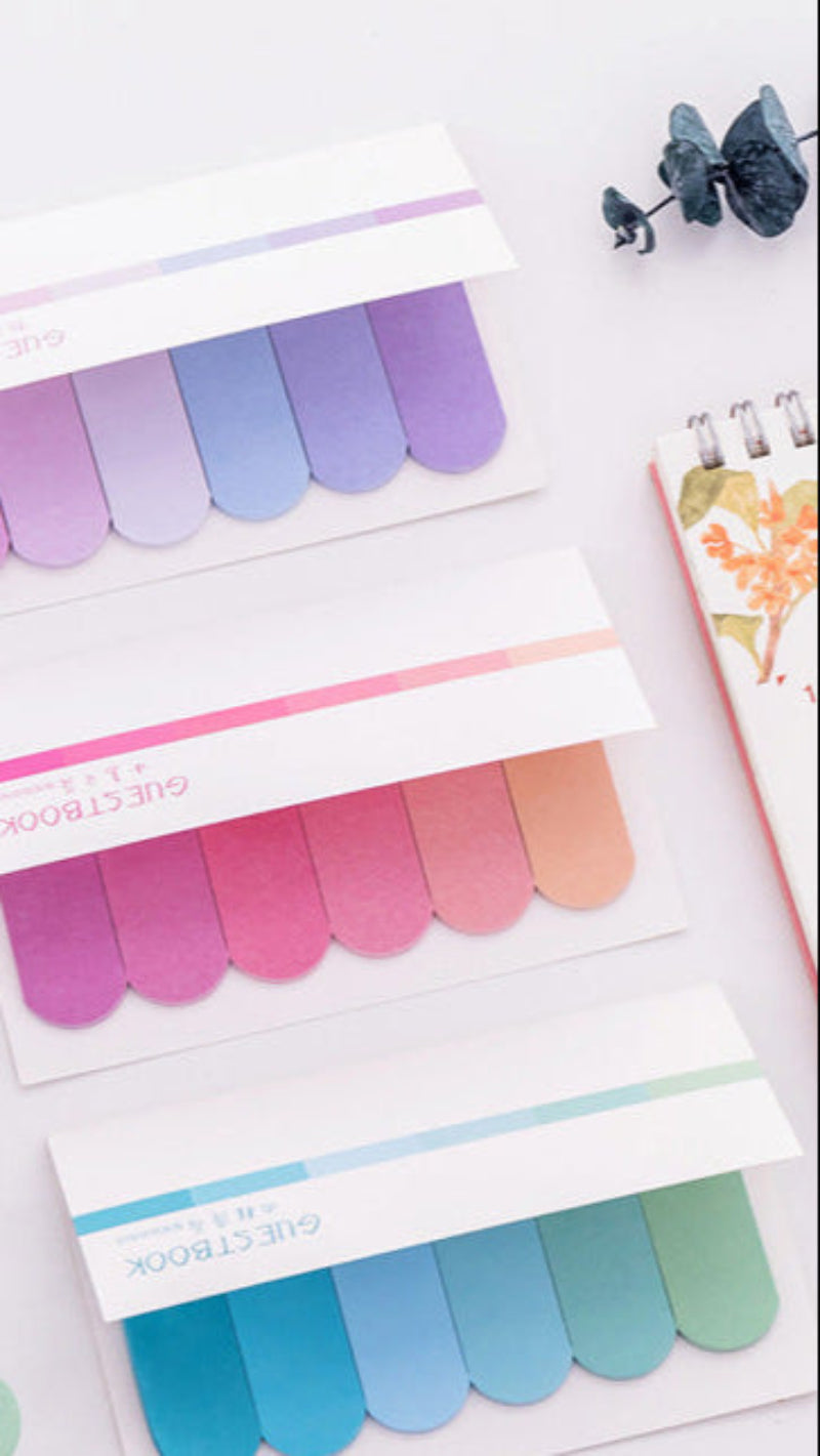 Wholesale Morandi six gradual change message N times sticky note note note paper simple portable student stationery