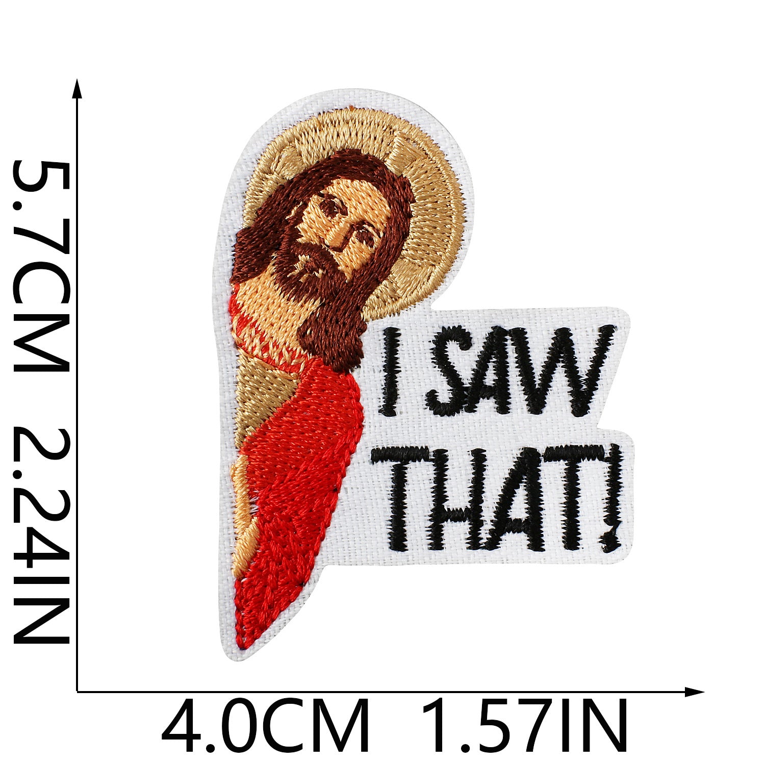 Wholesale Funny Blessing Motif Embroidery Patch European Figure Clothing Decorative Accent Resale