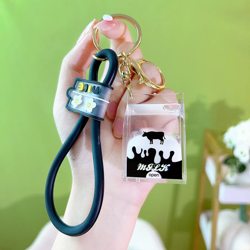 Wholesale Into Oil Milk Cartons Keychains