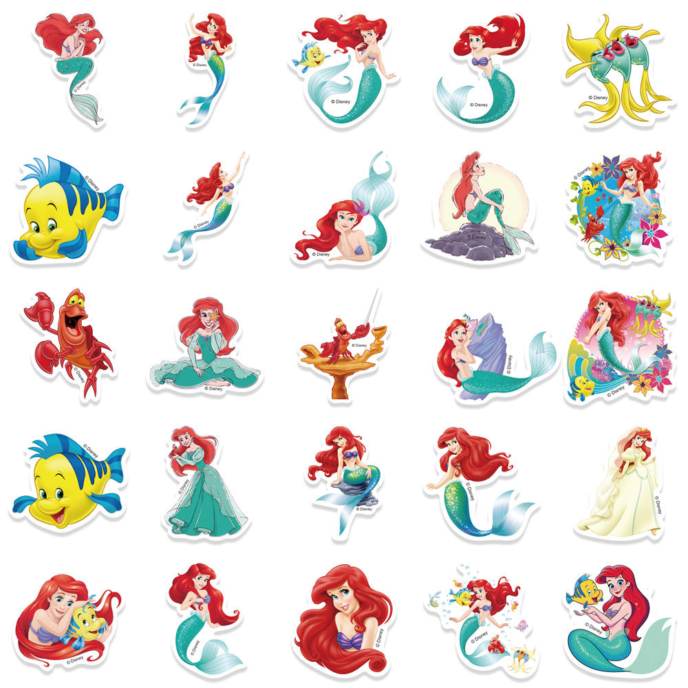 Wholesale 50 cartoon red-haired girl graffiti stickers waterproof stickers