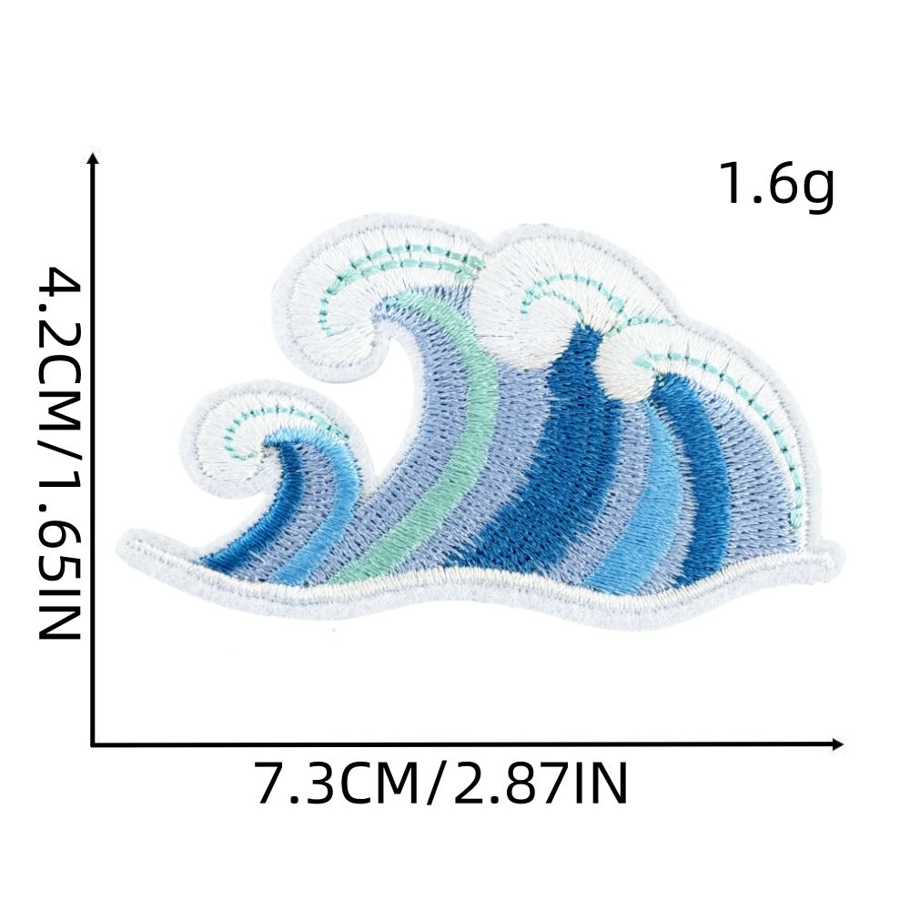 Wholesale Colorful Ocean Cartoon Embroidery DIY Patches