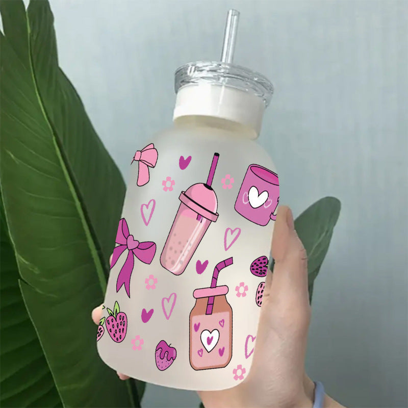 Wholesale Pink Cake Drink Series  16oz Cup UV DTF Wraps