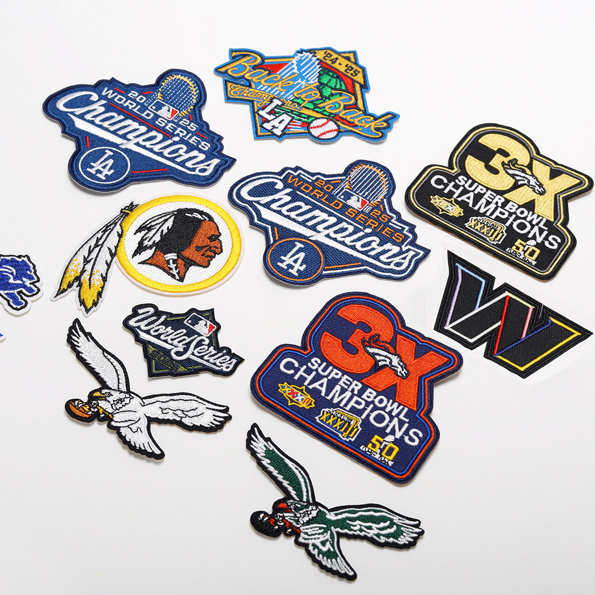 Wholesale Embroidered Eagle Team Badge Patch Set Twill Fabric 11 Styles Decorative DIY For Clothing Bags Hats Towels