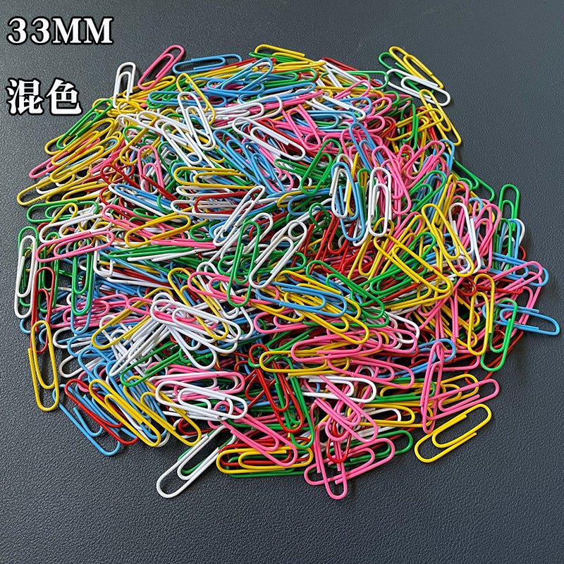 Wholesale Color paper clip 28mm paper clip 33mm folder folder 50mm multicolor 25mm color paper clip