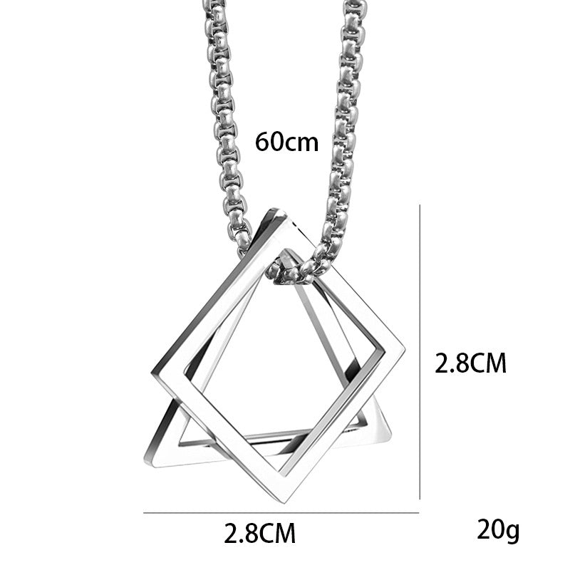 Wholesale Triangle Hip Hop Long Sweater Chain